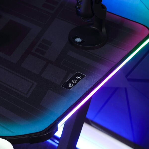 X Rocker Lumio RGB Gaming Desk with App Controlled Lights