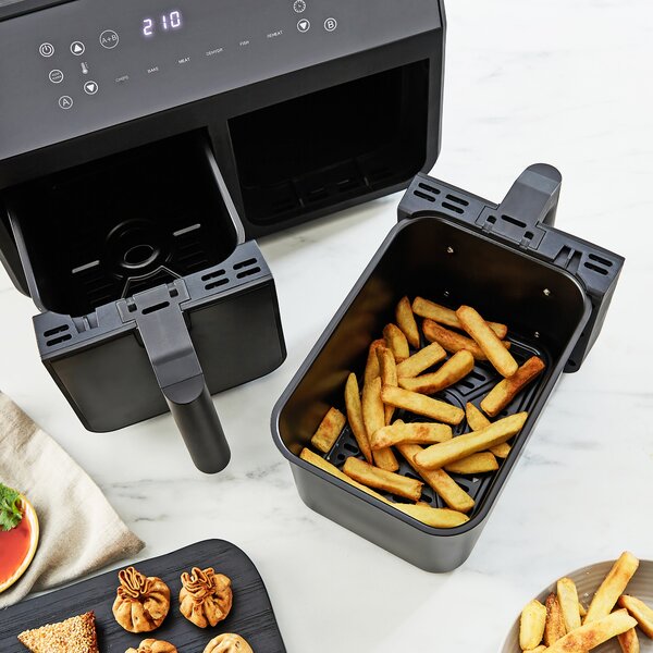 Digital 2 Drawer Black 8 Litre Air Fryer