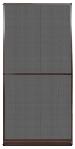 Brown Hinged Insect Screen for Doors 120 x 240 cm