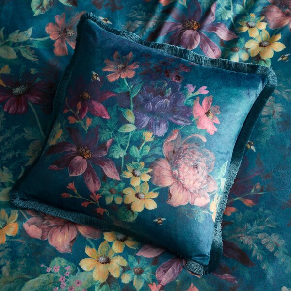 Bridgerton By Catherine Lansfield Romantic Floral Cushion