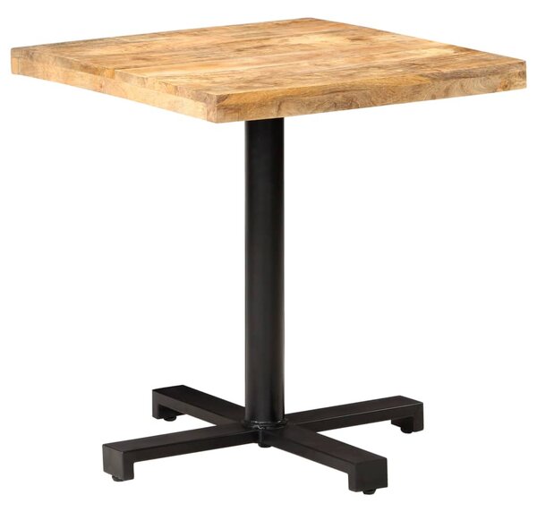 Bistro Table Square 70x70x75 cm Rough Mango Wood