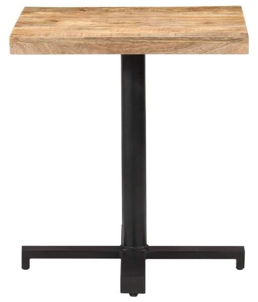 Bistro Table Square 70x70x75 cm Rough Mango Wood