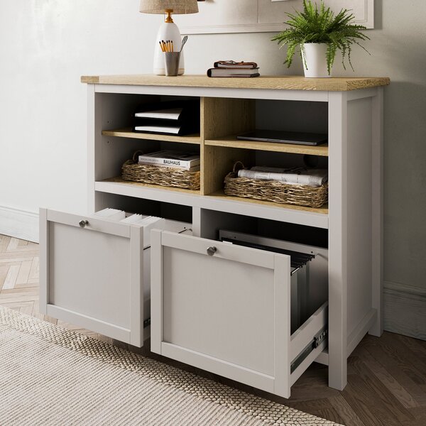 Olney Compact Storage Cabinet, Stone