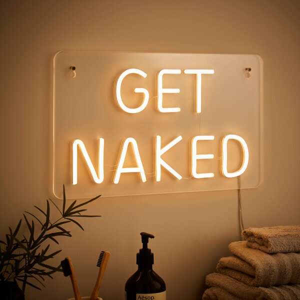 Get Naked Neon Sign