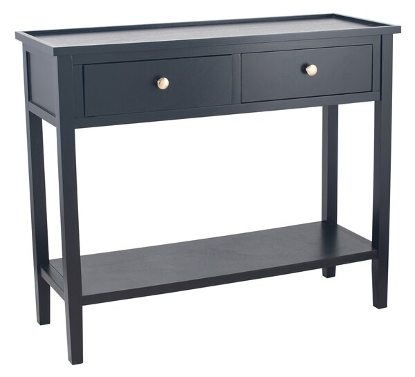 Pacific Chelmsford Console Table, Black Painted Pine