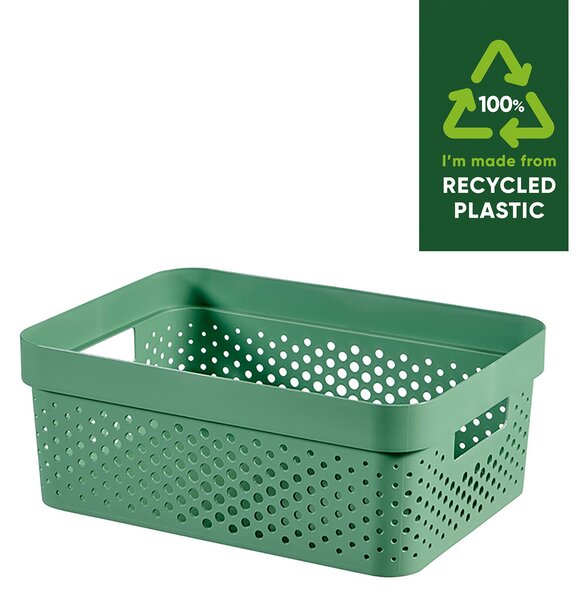 Curver Infinity Recycled Plastic 11L Storage Basket