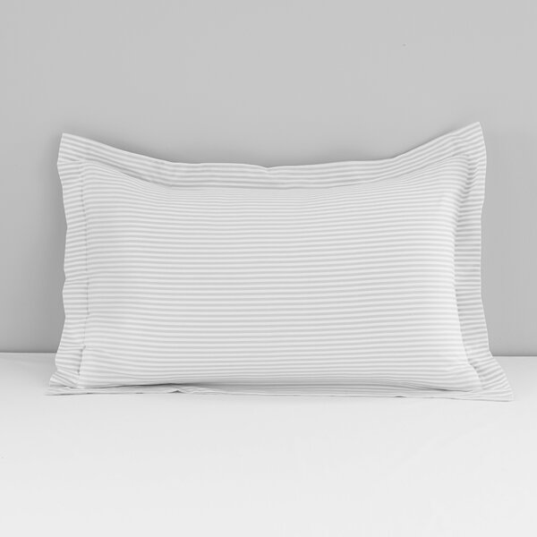 Khai Stripe Grey Oxford Pillowcase Grey