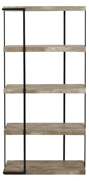 Jersey 5 Shelf Unit, Concrete Effect