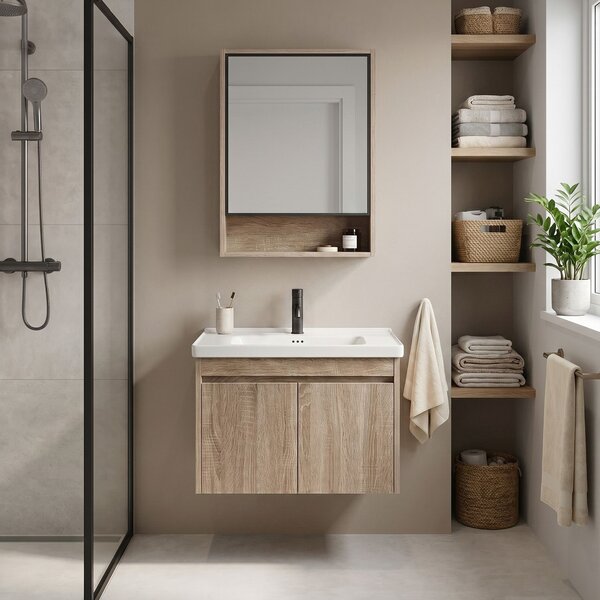 Bathroom furniture set with washbasin Luno DB68-60 60CM