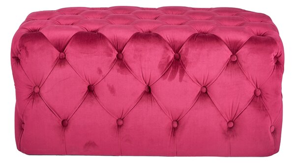 Seraphina Velvet Buttoned Ottoman