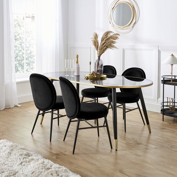 Renata Dining Chair, Velvet