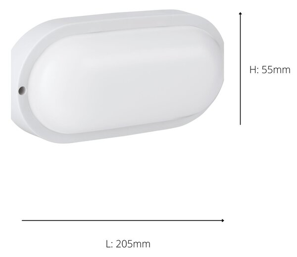 EGLO Essentials Boschetto-E Oval Flush Ceiling Light