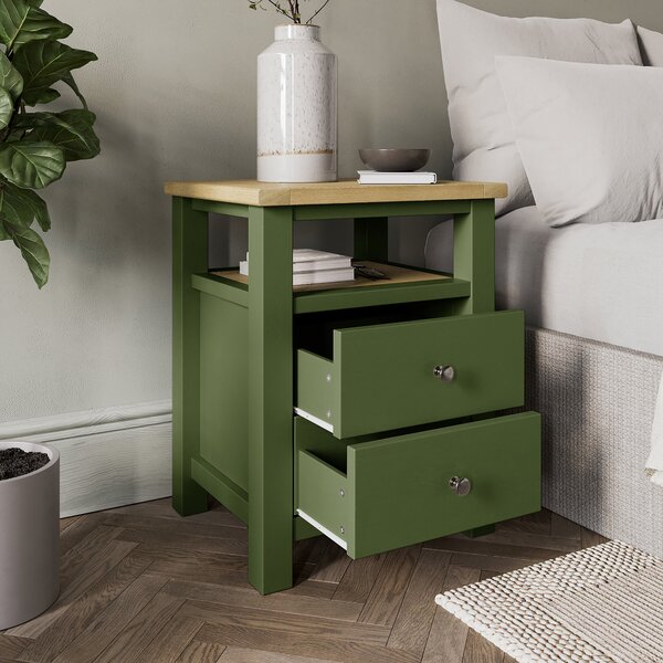 Olney 2 Drawer Bedside Table