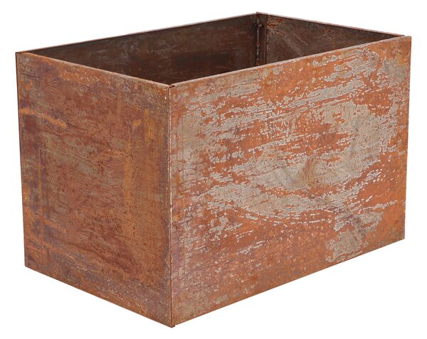 Fallen Fruits Low Rectangular Rust Planter