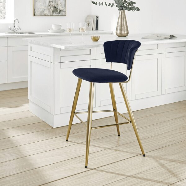 Kendall Bar Stool, Velvet