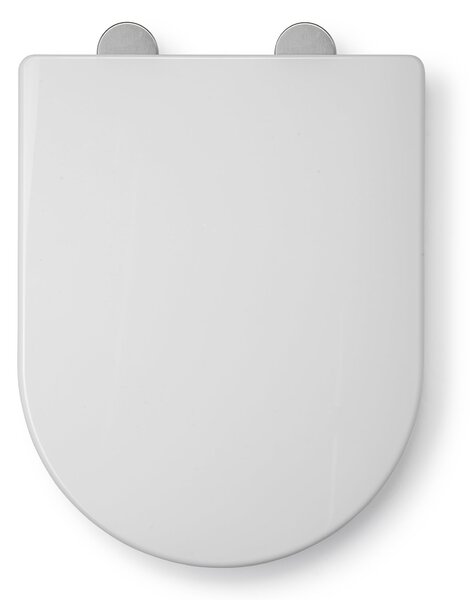 Croydex Hillier White Stick-n-Lock D Shape Family Toilet Seat