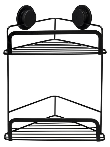 Croydex Stick-n-Lock 2 Tier Corner Basket