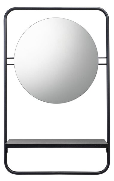 Croydex Furzton Round Wall Mirror with Shelf