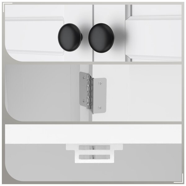 HOMCOM Over-Toilet/Appliance Storage Cabinet - White