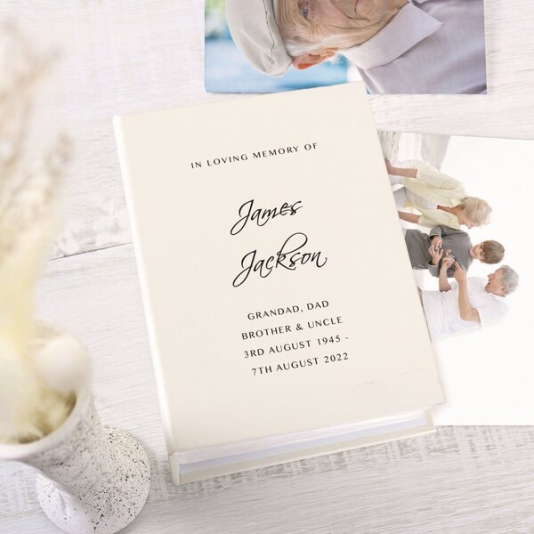 Personalised Free Text Photo Album with Sleeves