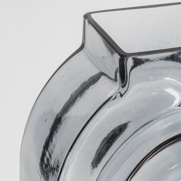 Hattie Grey Glass Vase