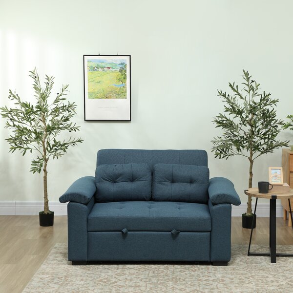 HOMCOM Set of 2 5ft/ 150cm Decorative Artificial Plant, Silk Olive Tree with 720 Leaves and 32 Olive Fruits in Pot, Fake Plant for Home, Office, Living Room, Indoor Decor