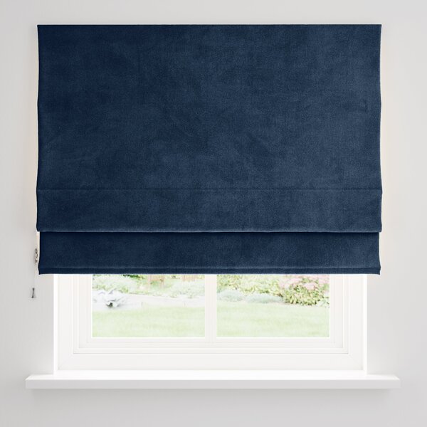 Recycled Velour Ink Roman Blind