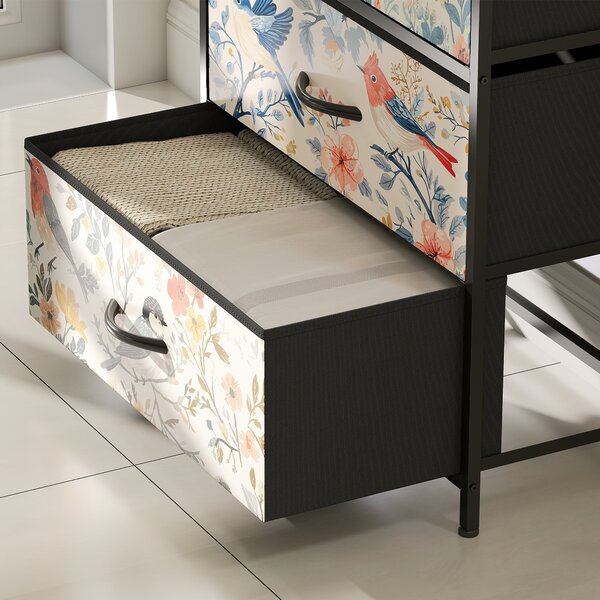 HOMCOM 4-Drawer Chest of Drawers - White