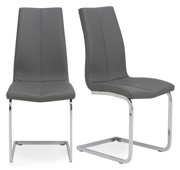 Set of 2 Jamison Dining Chairs, Faux Leather