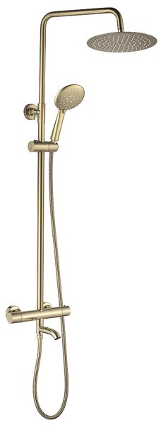 Thermostatic shower system Rea Lungo Diamond Gold