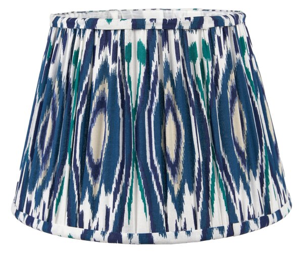 Izara Ikat Patterned Gathered Tapered Lamp Shade