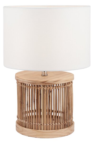 Sorbus Natural Ribbed Table Lamp