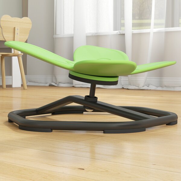 AIYAPLAY Butterfly-Shaped Kids Swivel Chair, Sensory Spinning Chair for Balance and Coordination Training, Green