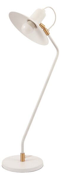 Camden Matt White Metal Angle Arm Task Table Lamp