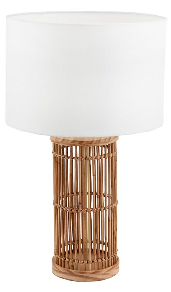 Sorbus Natural Ribbed Table Lamp