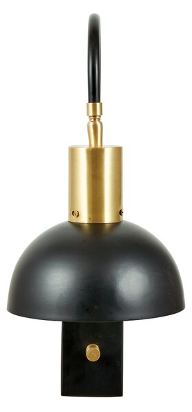 Mayfair Matt Black Domed Task Wall Light