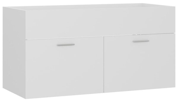 Sink Cabinet White 90x38.5x46 cm Engineered Wood