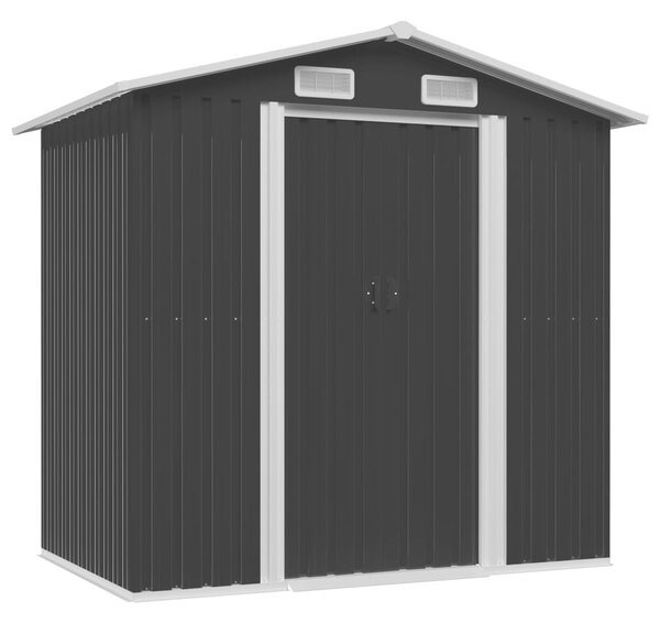 Garden Storage Shed Anthracite Steel 204x132x186 cm