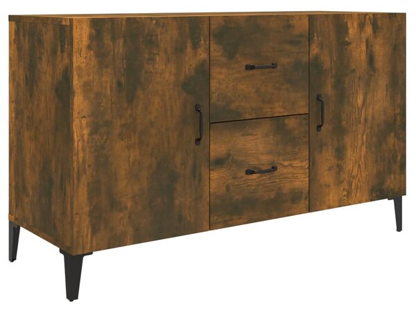 Sideboard Smoked Oak 100x36x60 cm Engineered Wood