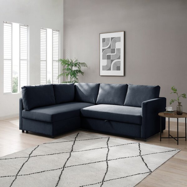 Miller Corner Double Sofa Bed, Chenille