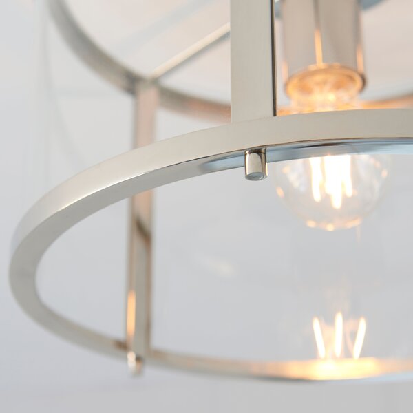 Vogue Beckett Industrial Flush Ceiling Light