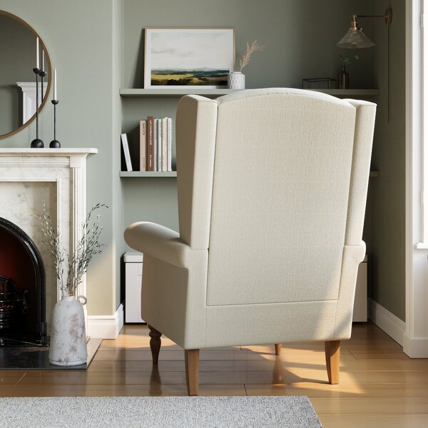 Alexander Grande Wing Back Cosy Chenille Chair