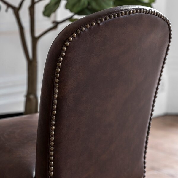 Set of 2 Lodi Dining Chairs, Leather