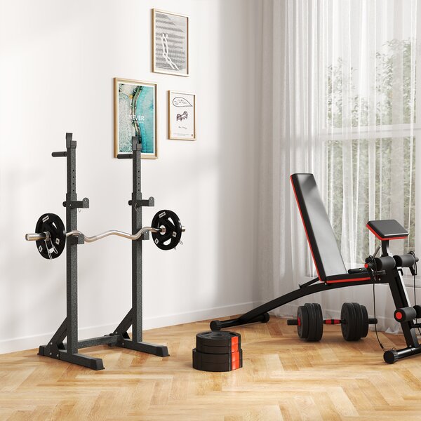 SPORTNOW Olympic Weight Plates Set, with Two 5kg and Two 2.5kg weights, Black