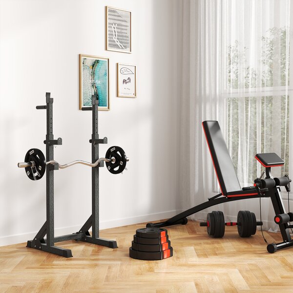 SPORTNOW Olympic Weight Plates Set, with Two 7.5kg and Two 5kg weights, Black