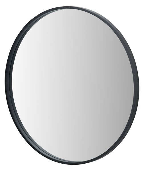 Wood Round Mirror