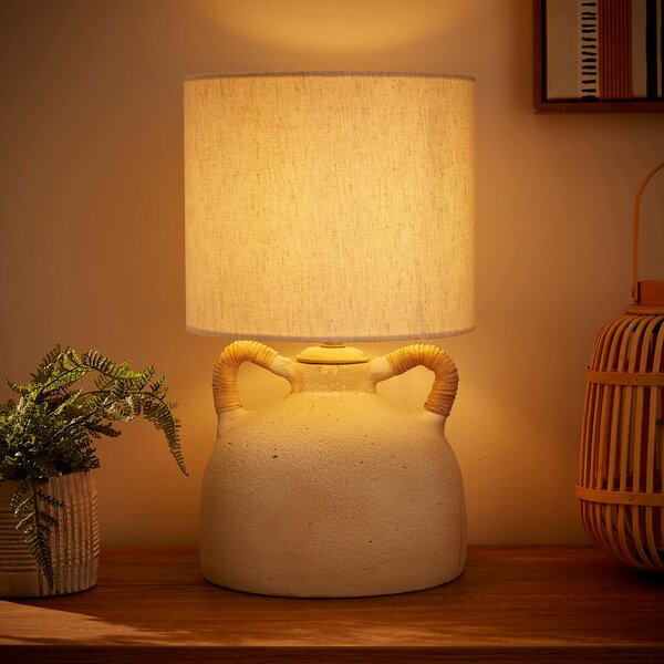 Zuri Traditional Ceramic Handle Table Lamp