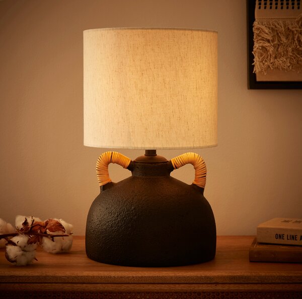 Zuri Traditional Ceramic Handle Table Lamp