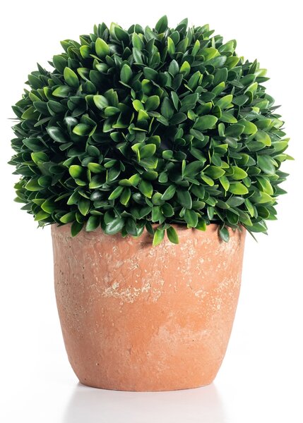 Artificial 42cm Topiary Ball in Terracotta Pot