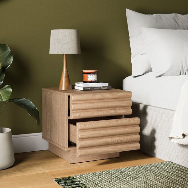 Dax 2 Drawer Bedside Table